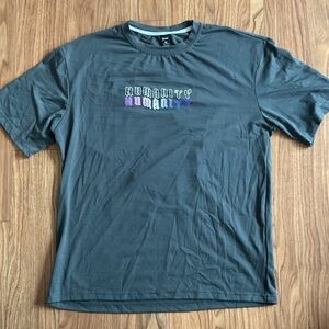 Romwe grey multi color short sleeve
